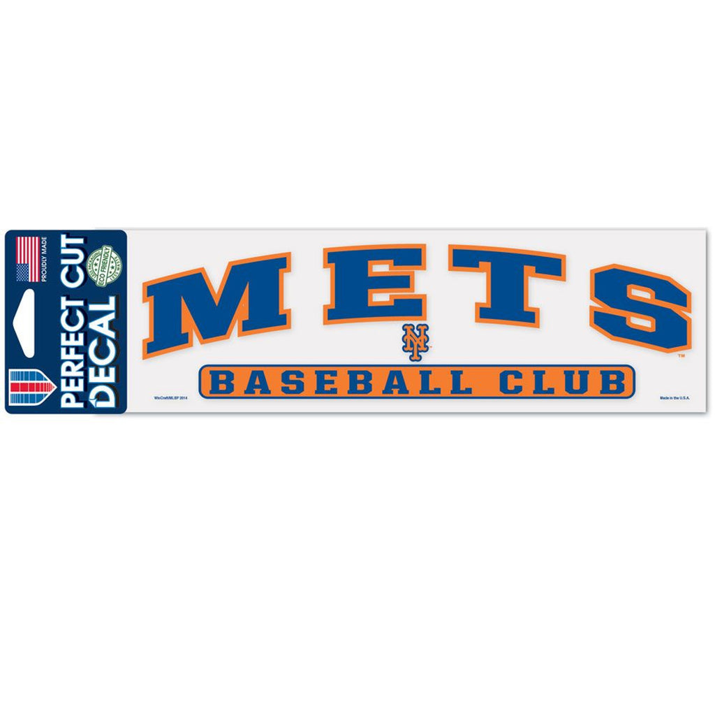 New York Mets Decal 3x10 Perfect Cut Color