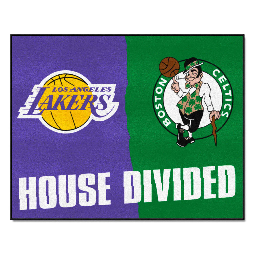 NBA House Divided Mat - Lakers / Celtics