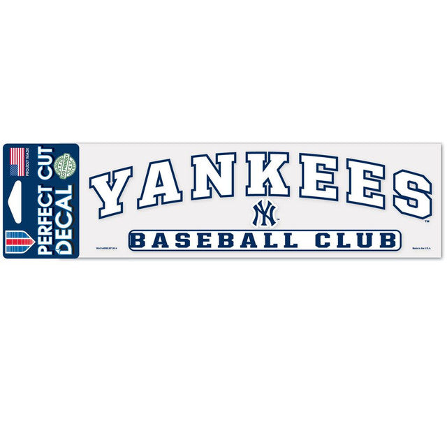 New York Yankees Decal 3x10 Perfect Cut Color