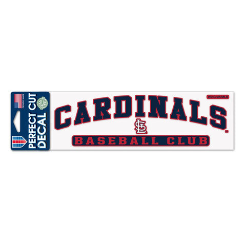 St. Louis Cardinals Decal 3x10 Perfect Cut Color