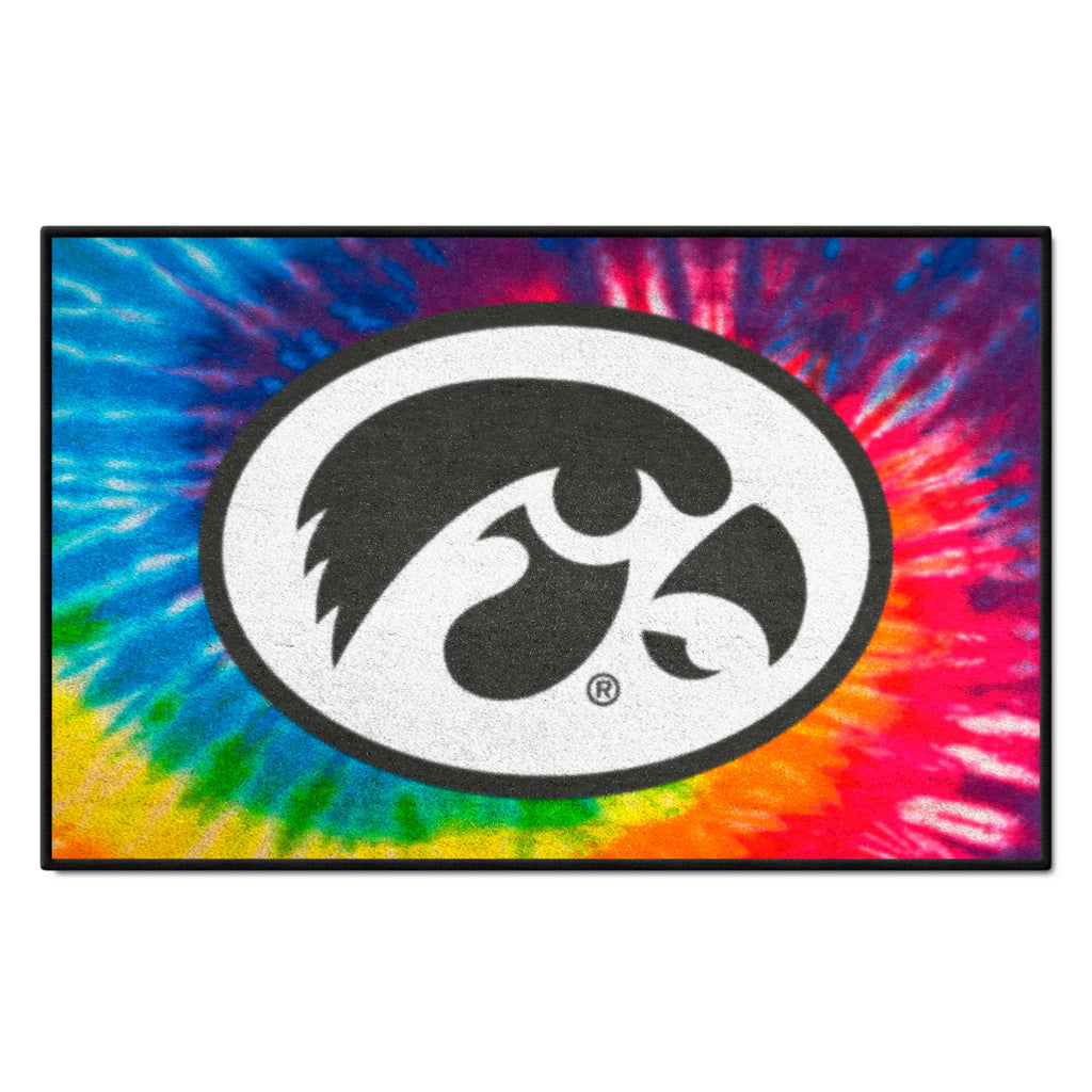 University of Iowa Starter Mat - Tie Dye