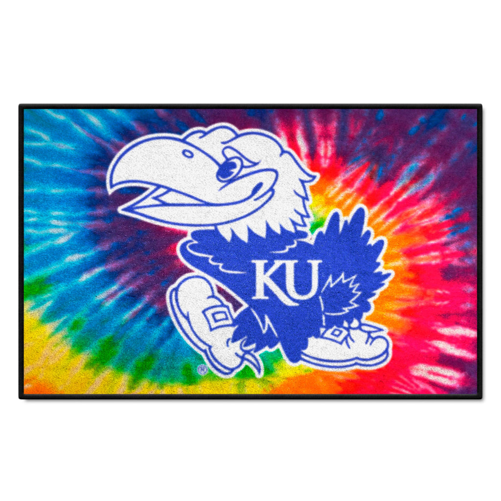 University of Kansas Starter Mat - Tie Dye