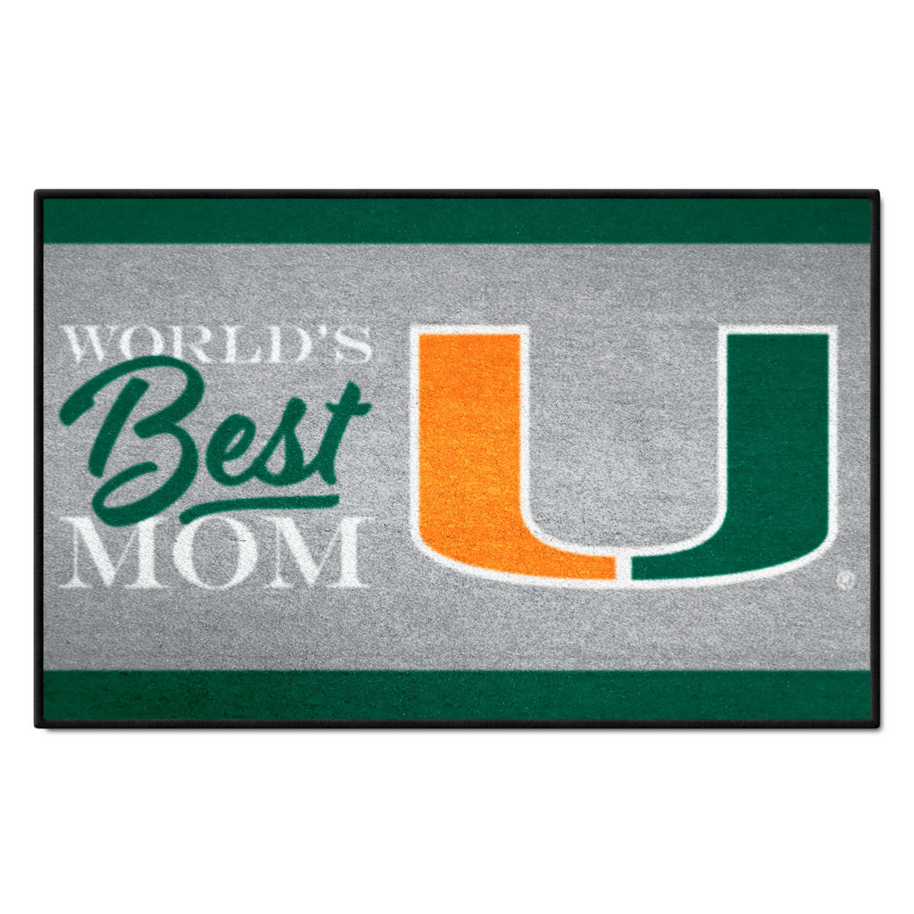 University of Miami Starter Mat - World's Best Mom