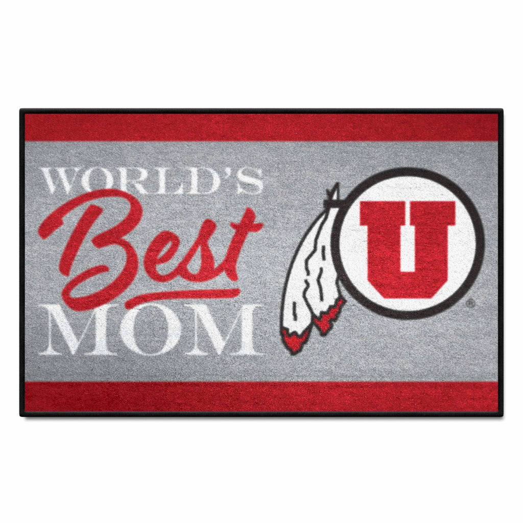 University of Utah Starter Mat - World's Best Mom