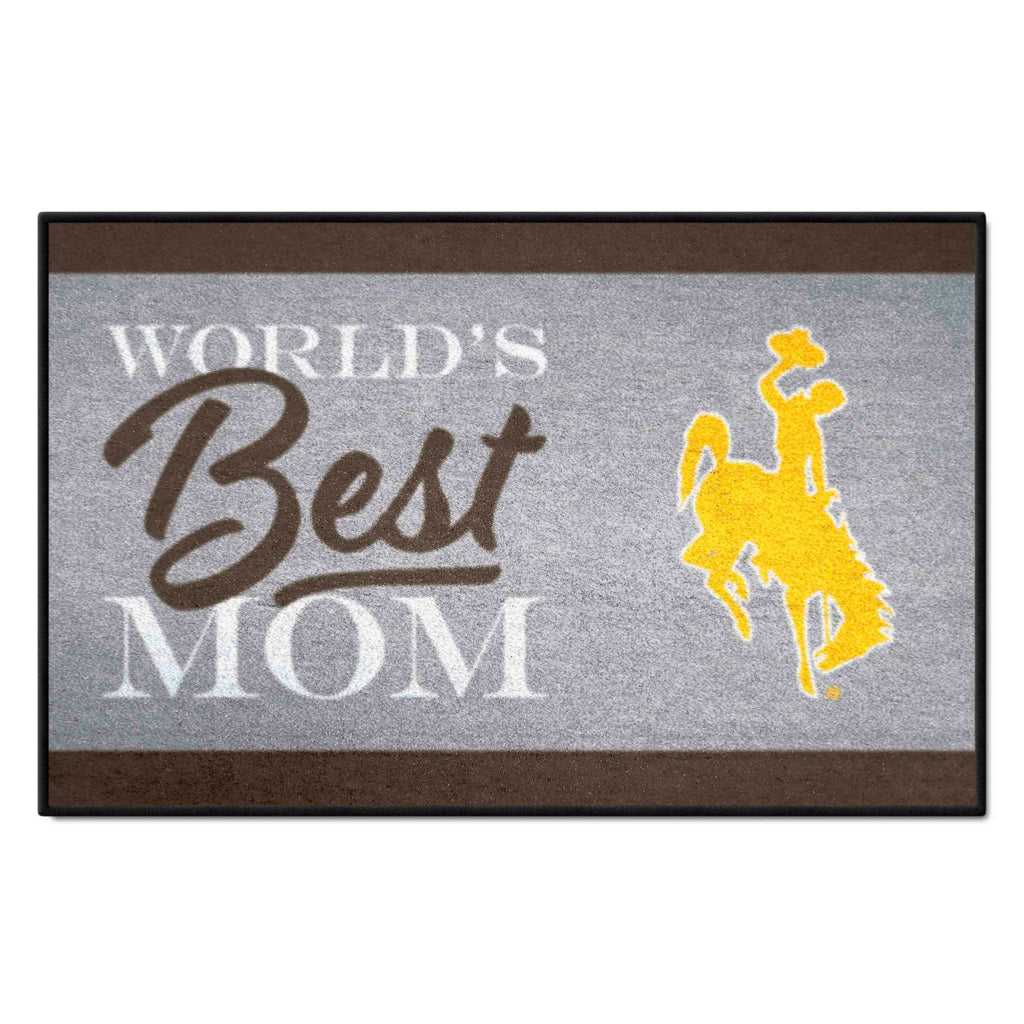 University of Wyoming Starter Mat - World's Best Mom