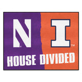 House Divided Mat - Northwestern / Illinois