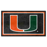 University of Miami 3x5 Rug