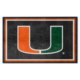 University of Miami 4x6 Rug