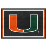 University of Miami 5x8 Rug