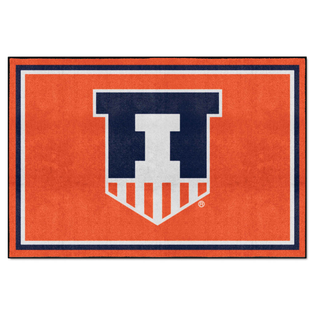 University of Illinois 5x8 Rug