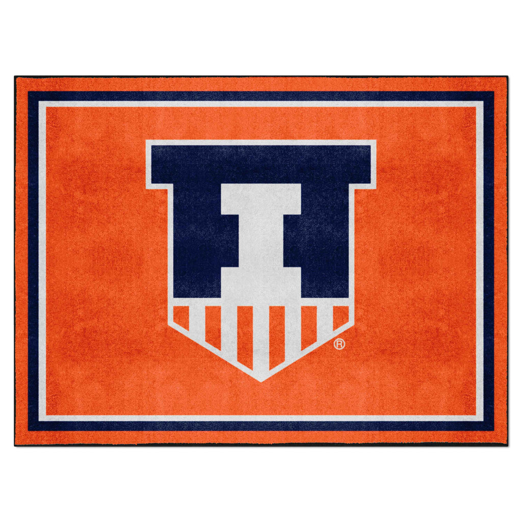 University of Illinois 8x10 Rug