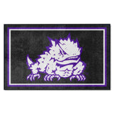 Texas Christian University  4x6 Rug