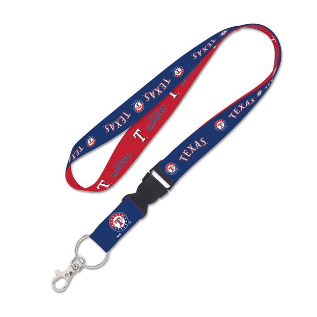 Texas Rangers Lanyard with Detachable Buckle Two Tone