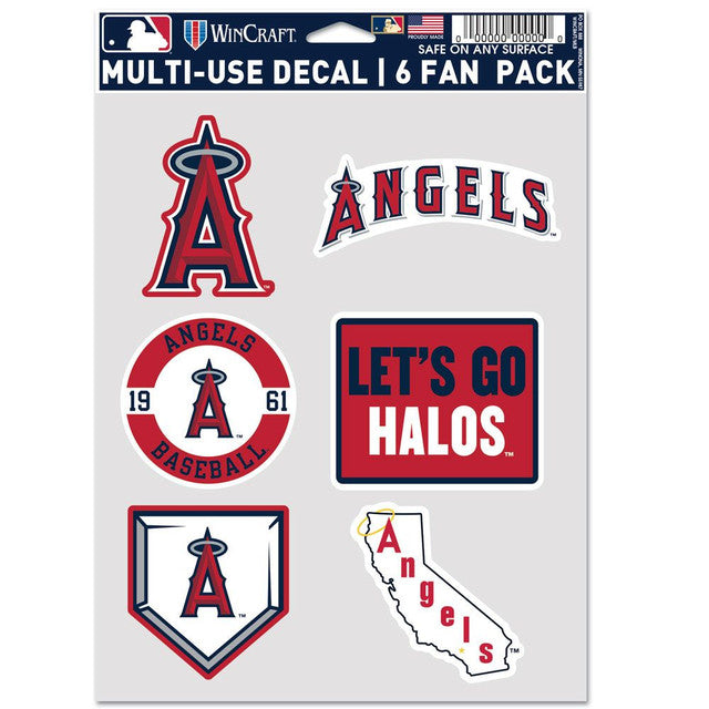 Los Angeles Angels Decal Multi Use Fan 6 Pack