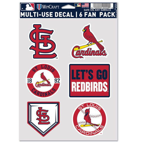 St. Louis Cardinals Decal Multi Use Fan 6 Pack