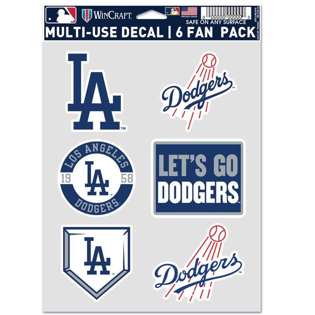 Los Angeles Dodgers Decal Multi Use Fan 6 Pack