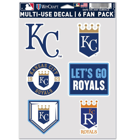 Kansas City Royals Decal Multi Use Fan 6 Pack