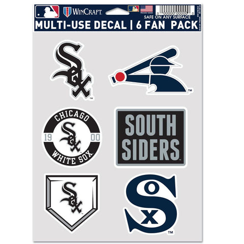 Chicago White Sox Decal Multi Use Fan 6 Pack