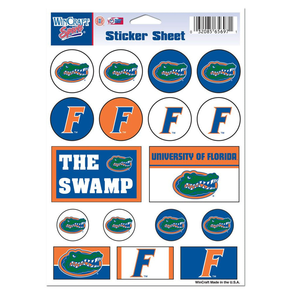 Florida Gators Decal Sheet 5x7 Vinyl