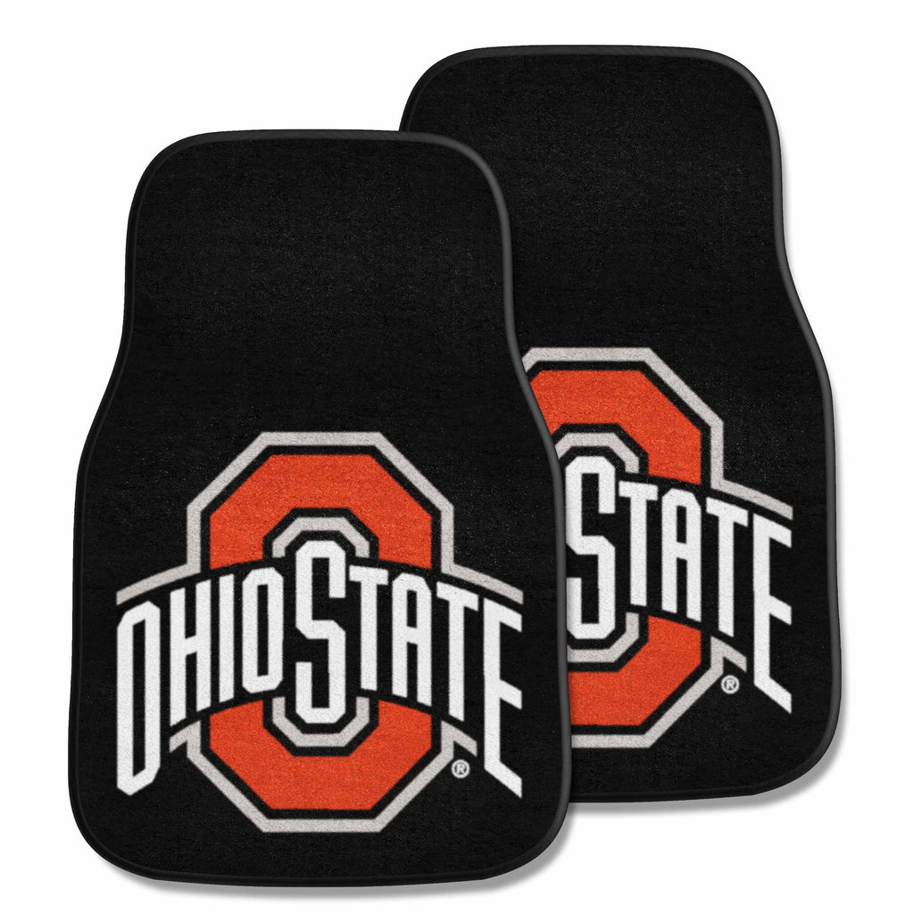 Ohio State University 2-pc Carpet Car Mat Set