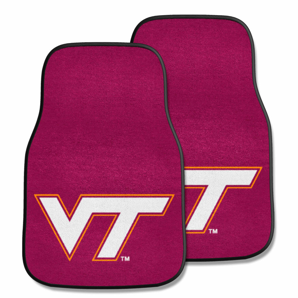 Virginia Tech 2-pc Carpet Car Mat Set