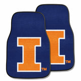 University of Illinois 2-pc Carpet Car Mat Set