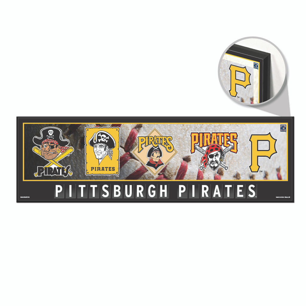 Pittsburgh Pirates Sign 9x30 Wood Evolution