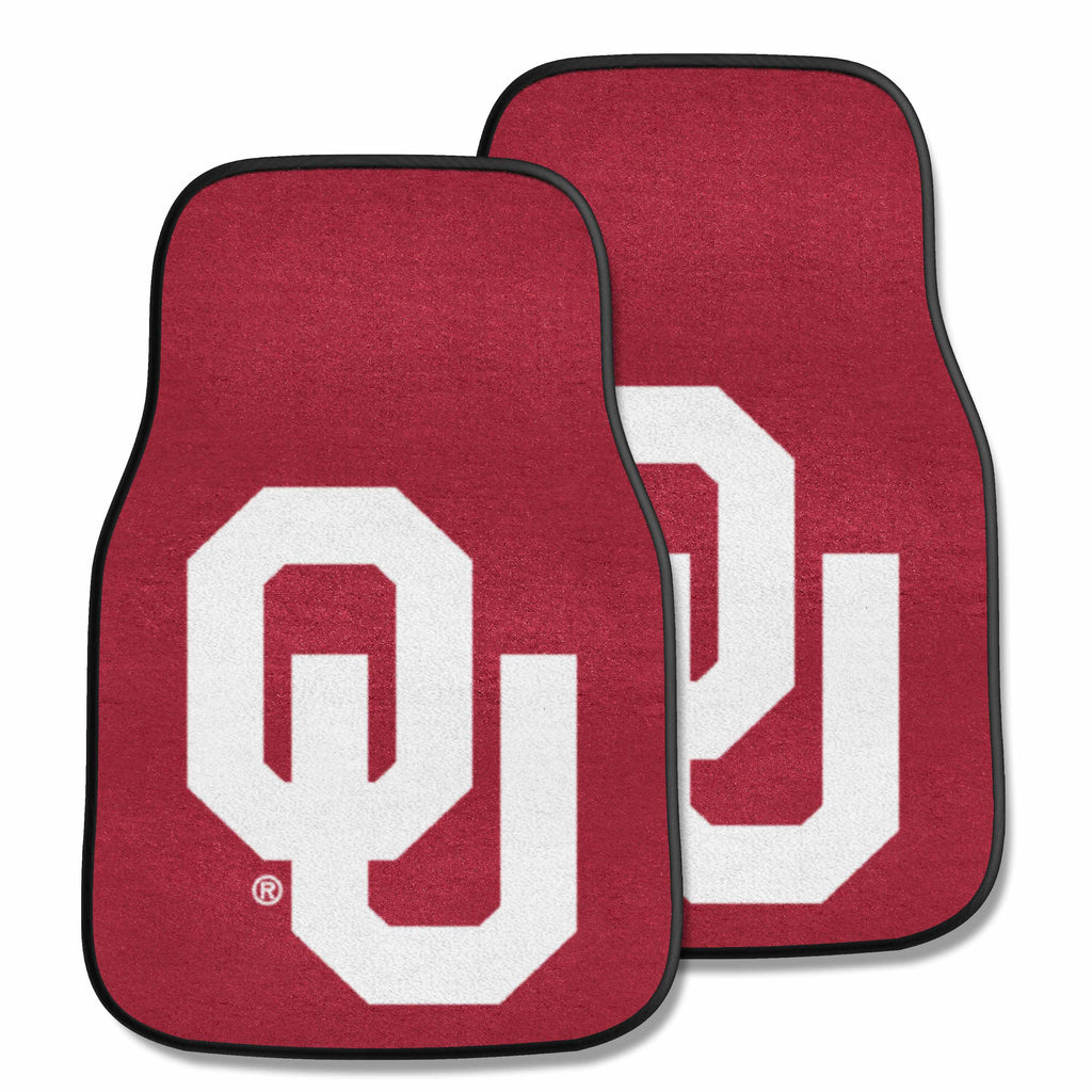 University of Oklahoma 2-pc Carpet Car Mat Set