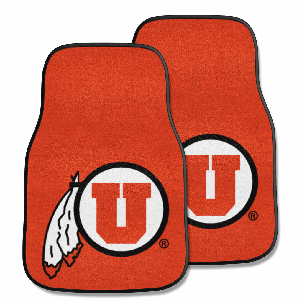 University of Utah 2-pc Carpet Car Mat Set