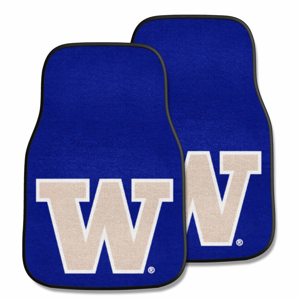 University of Washington 2-pc Carpet Car Mat Set