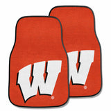 University of Wisconsin 2-pc Carpet Car Mat Set