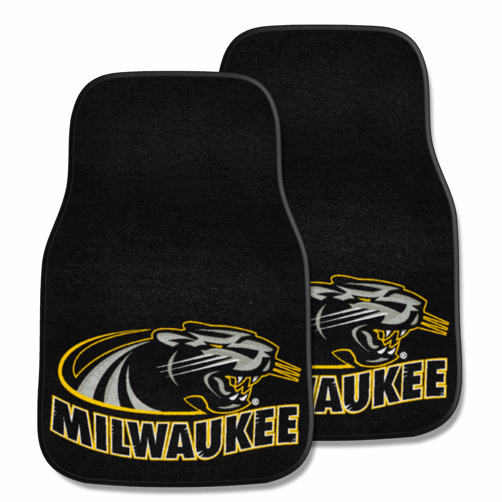 University Of Wisconsin-Milwau 2-pc Carpet Car Mat Set