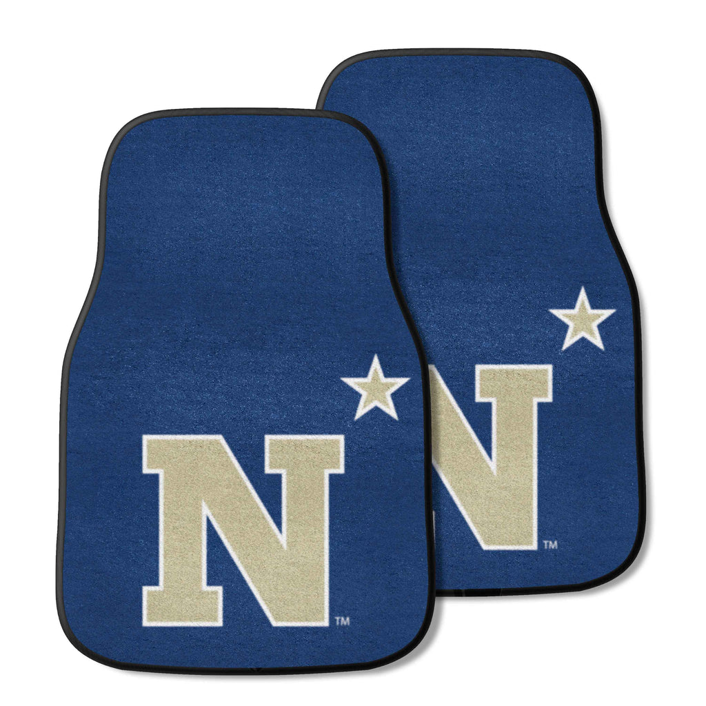 US Naval Academy 2-pc Carpet Car Mat Set