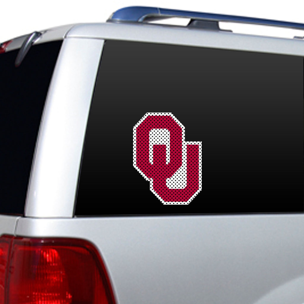 Oklahoma Sooners Window Film 12 Inch Die Cut