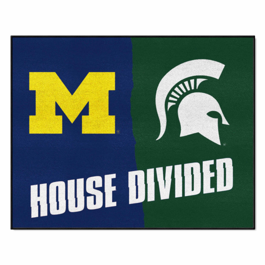 House Divided Mat - Michigan / Michigan State