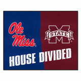 House Divided Mat - Mississippi / Mississippi State