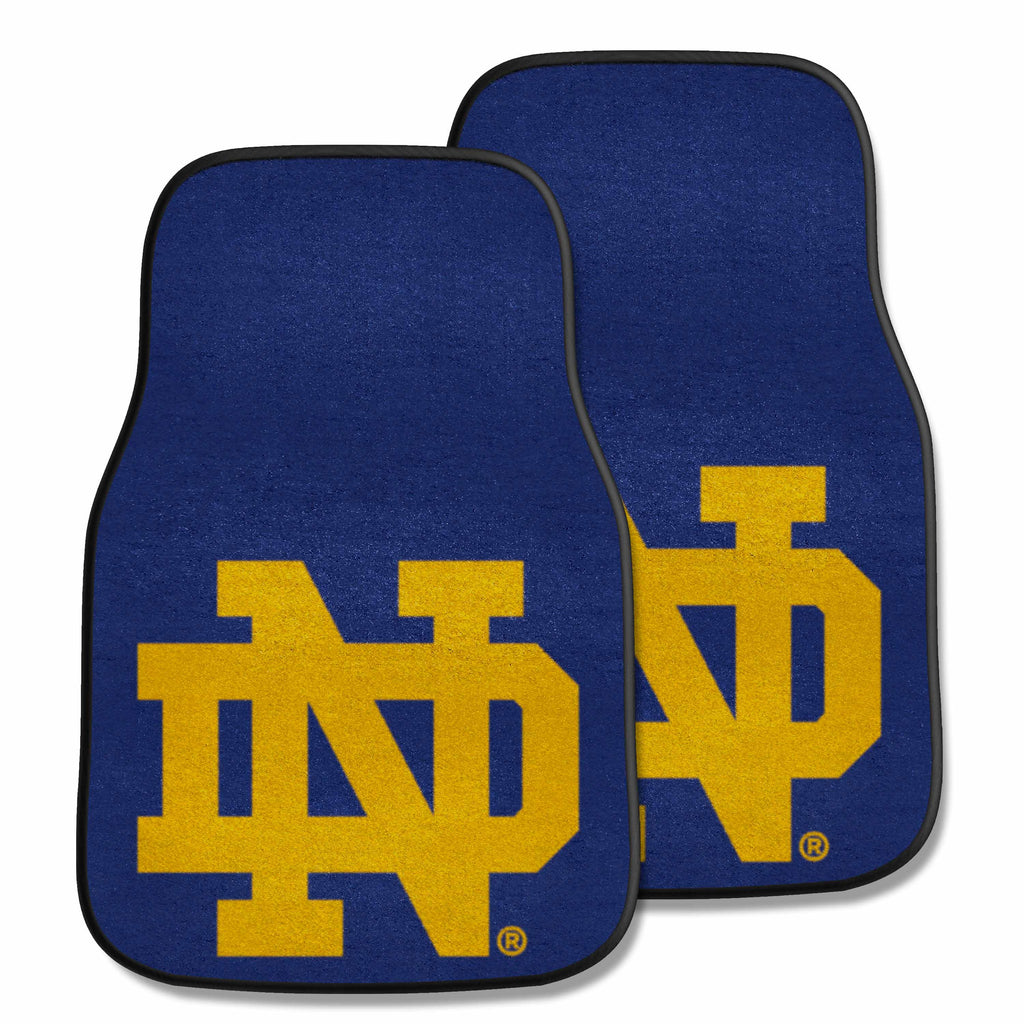 Notre Dame 2-pc Carpet Car Mat Set