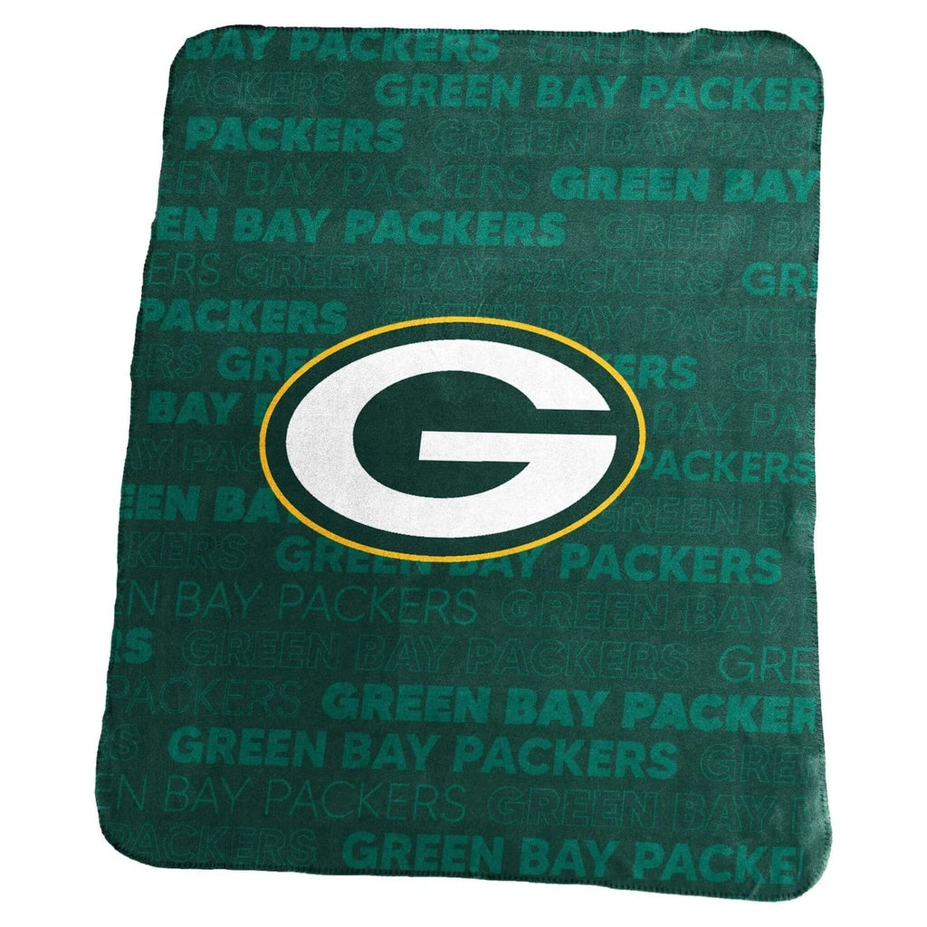 Green Bay Packers Blanket 50x60 Fleece Classic