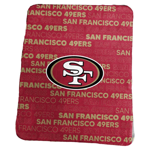 San Francisco 49ers Blanket 50x60 Fleece Classic