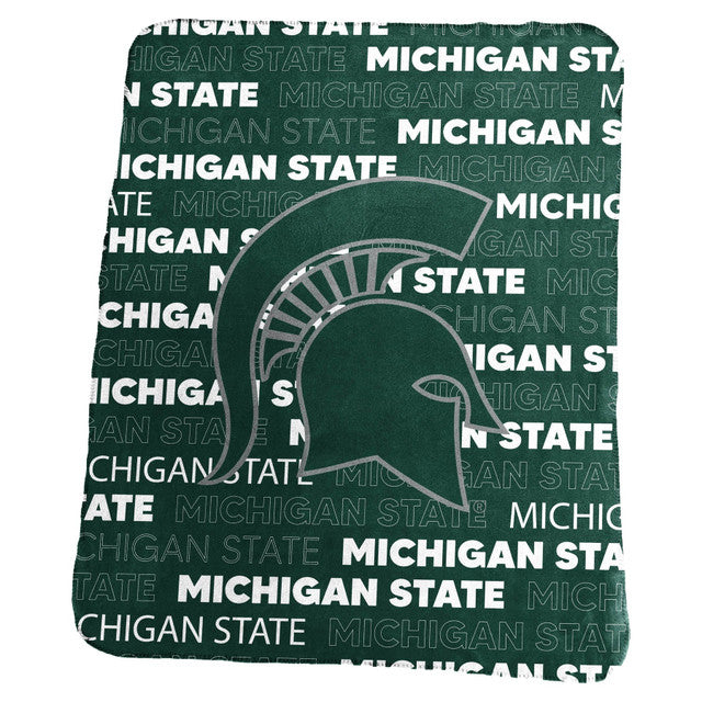 Michigan State Spartans Blanket 50x60 Fleece Classic