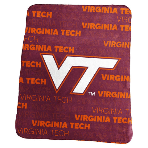 Virginia Tech Hokies Blanket 50x60 Fleece Classic