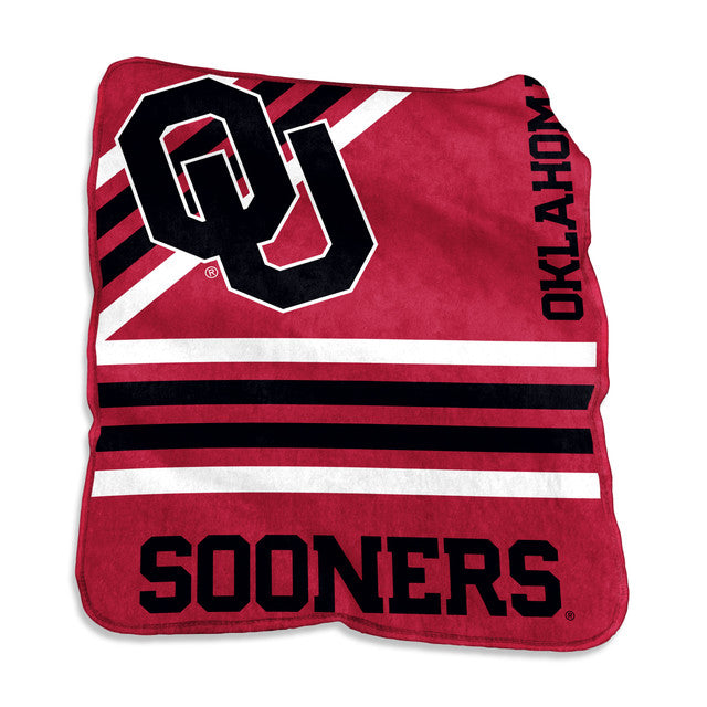 Oklahoma Sooners Blanket 50x60 Raschel Throw