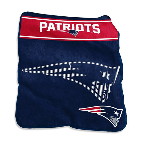 New England Patriots Blanket 60x80 Raschel Throw