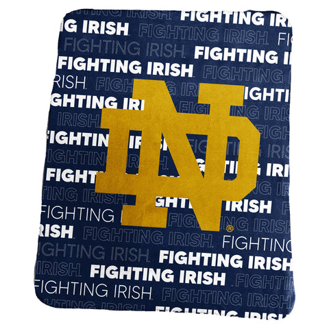 Notre Dame Fighting Irish Blanket 50x60 Fleece Classic