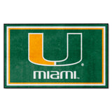 University of Miami 4x6 Rug