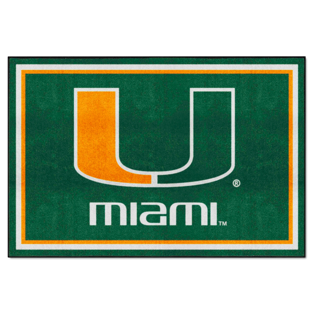 University of Miami 5x8 Rug