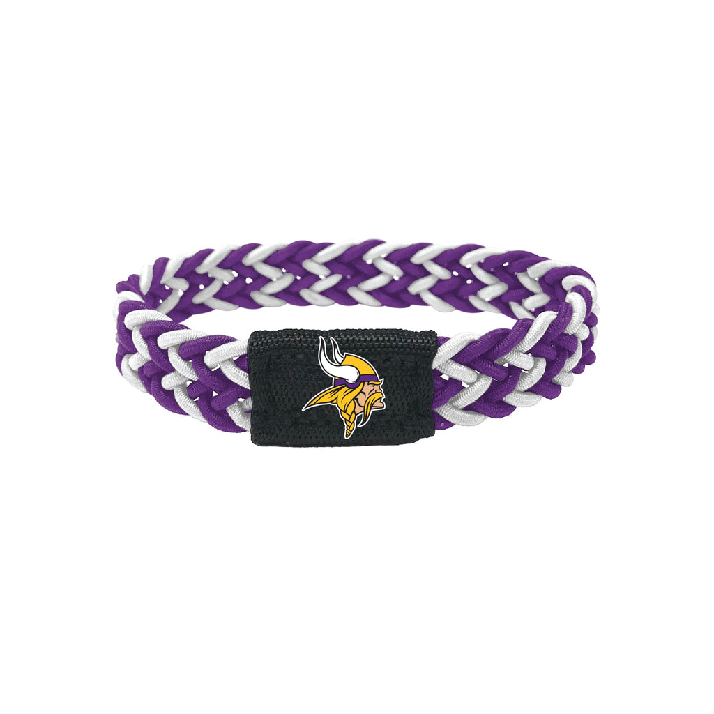 Minnesota Vikings Bracelet Braided Purple and White