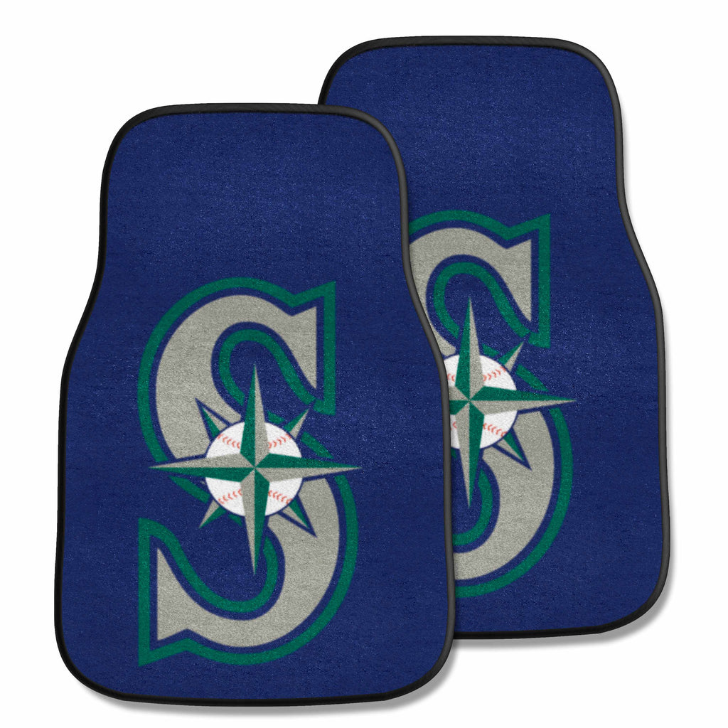 MLB - Seattle Mariners 2-pc Carpet Car Mat Set