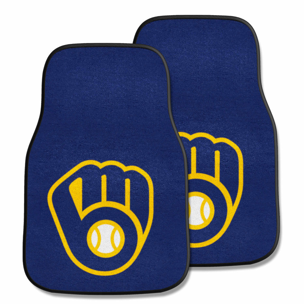 MLB - Milwaukee Brewers 2-pc Carpet Car Mat Set