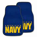 NAVY 2-pc Carpet Car Mat Set